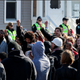 Protesters gather during a rally after an unarmed teen, Tony Robinson, was shot and killed by police in Wisconsin.
Fox News Screenshot
